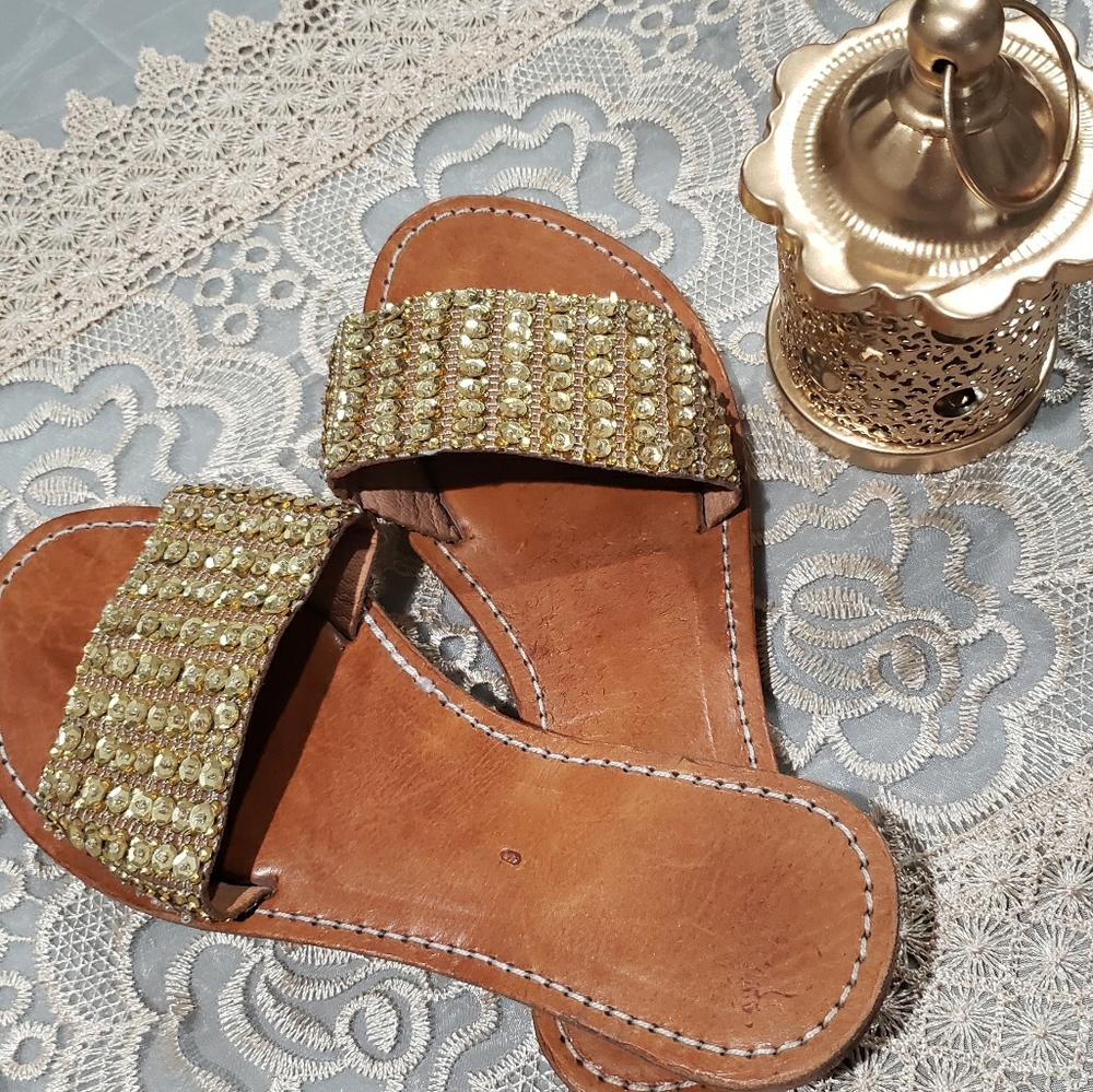 Leather handmade women sandals